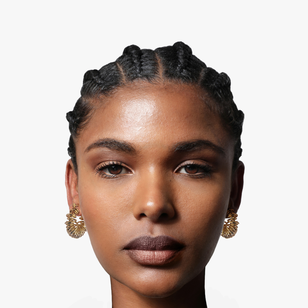 SPIRAL WIRE HOOP EARRINGS (GOLD)